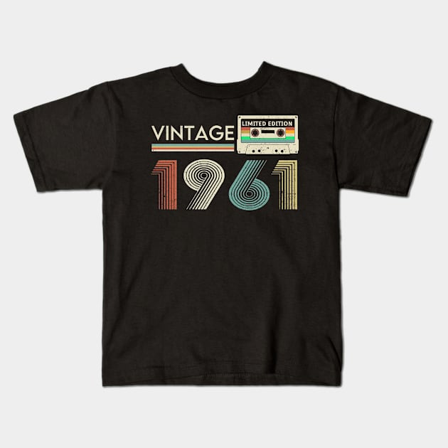 Vintage 1961 Limited Cassette Kids T-Shirt by xylalevans